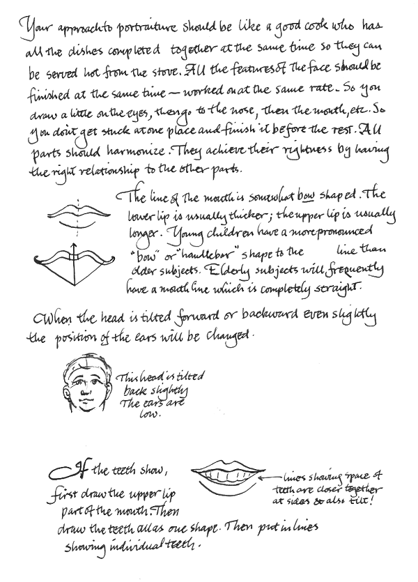 Draw faces. Lessons on how to draw faces. Face drawing. Portraiture.